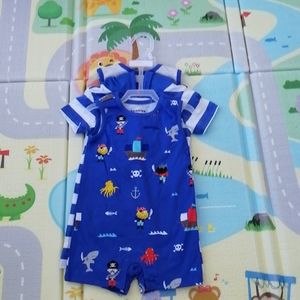 NWT 6-9m 3-pack Bundles Baby Place one-piece outfits (Children's Plac…